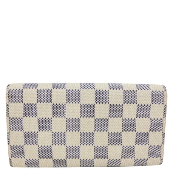 Louis Vuitton Sarah Damier Azur Wallet White - Picture 3 of 15